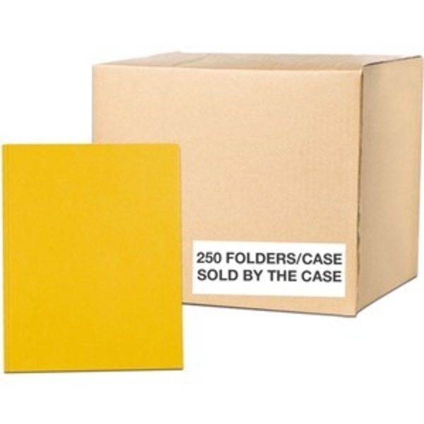 Roaring Spring PRONG PAPER FOLDERS, YELLOW ROA54125CS